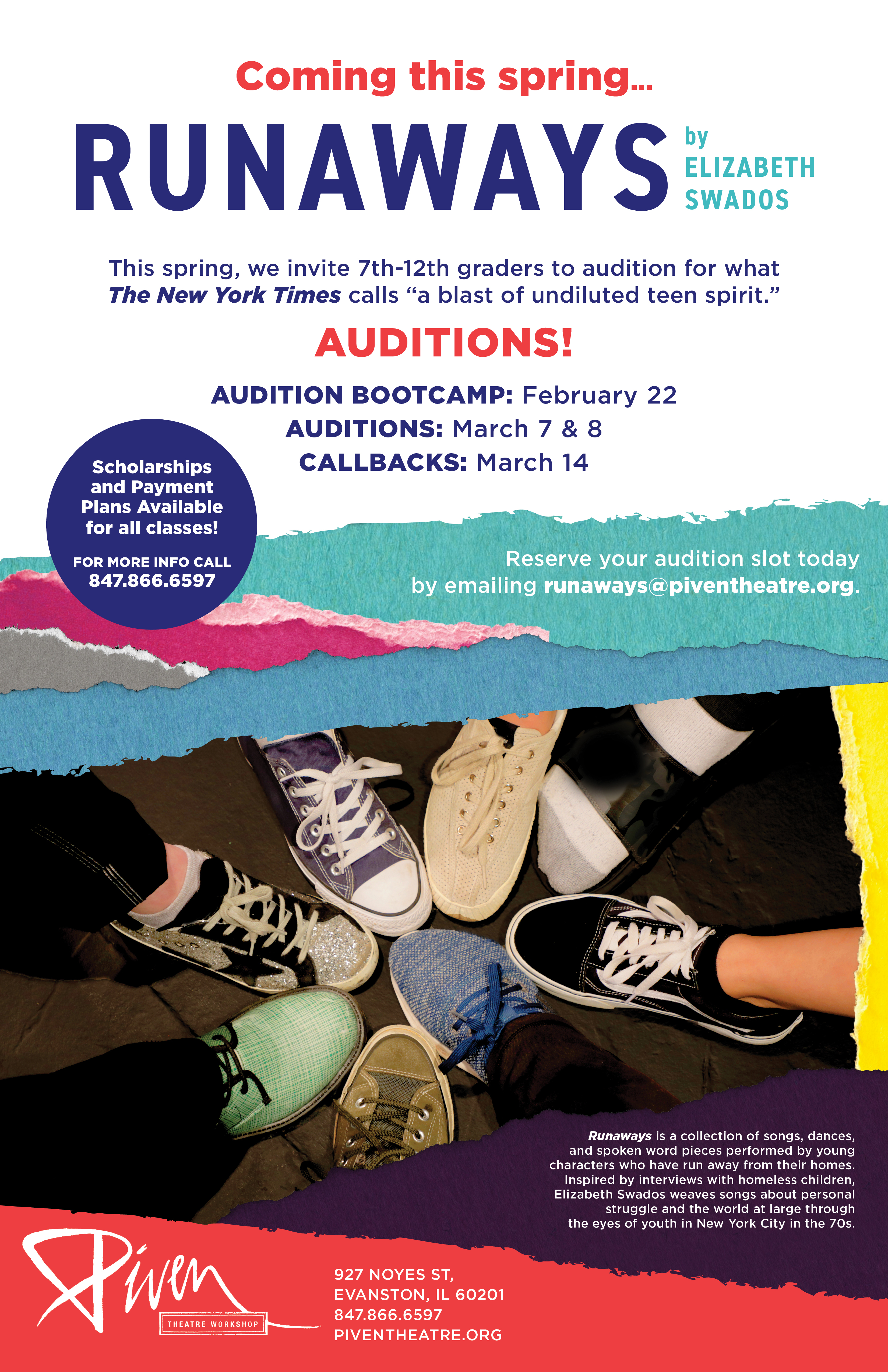 Runaways Auditions Piven Theatre